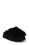 Ugg Maxi Genuine Shearling Platform Clog In Black
