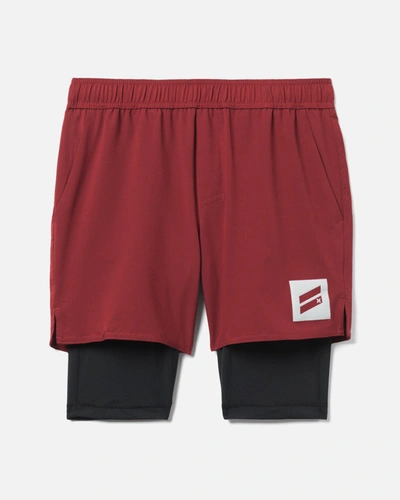 United Legwear Men's Exist Bootcamp Training Shorts In Burgundy