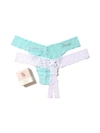 Hanky Panky Naughty Nice Assorted 2-pack Thongs In White