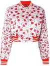 DIESEL heart print bomber jacket,GFLORY0PAOL12026177