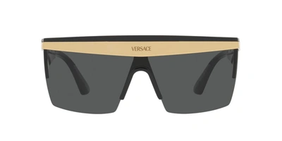 Versace 0ve2254 100287 Shield Sunglasses In Grey