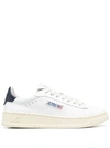 Autry Medalist White Low Top Sneakers With Contrasting Heel Tab In Leather Woman In Multi