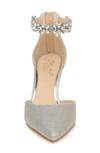 JEWEL BADGLEY MISCHKA RALEIGH POINTED TOE ANKLE STRAP PUMP