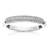 Vir Jewels 1/3 Cttw 49 Stones Round Cut Lab Grown Diamond Wedding Band .925 Sterling Silver Prong Set In Silver