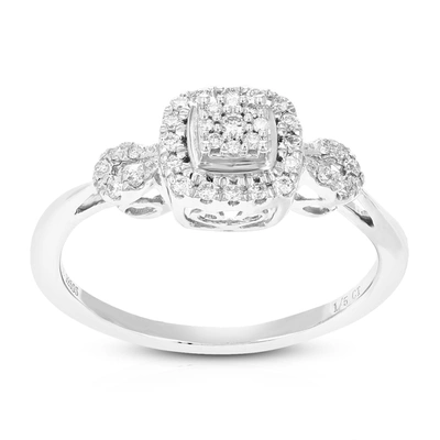 Vir Jewels 1/5 Cttw Round Lab Grown Diamond Engagement Ring .925 Sterling Silver Prong Set