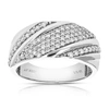 Vir Jewels 1/2 Cttw 74 Stones Round Cut Lab Grown Diamond Engagement Ring .925 Sterling Silver Prong Set In Silver