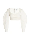 Herve Leger Hervé Léger Knit Bustier Top In White