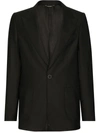 Dolce & Gabbana Single-breasted Blazer Jacket In Black
