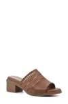 Cliffs By White Mountain Corley Heeled Mule In Whiskey/ Burnished/ Smooth