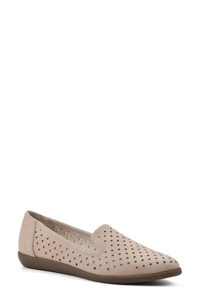 Cliffs By White Mountain Melodic Perforated Loafer In Sand/ Nubuck