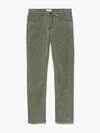 Frame L'homme Slim Brushed Twill Washed Military In Washed Military