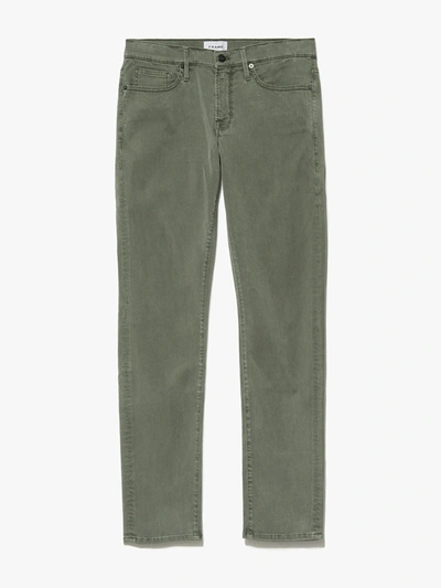 Frame L'homme Slim Brushed Twill Washed Military