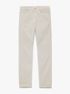 Frame L'homme Slim-fit Slim-leg Stretch-woven Trousers In Milk Beige