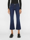 Frame Le Crop Mini Boot Mid-rise Flared Jeans In Parkway