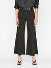 Frame Le Palazzo Crop Jeans In Film Noir