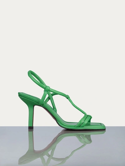 Frame Women's Le Addison Strappy Leather Sandals In Bright Peridot