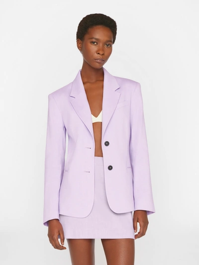 Frame The Femme Blazer Lilac In Purple