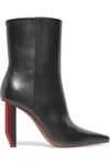 VETEMENTS GLOSSED-LEATHER ANKLE BOOTS