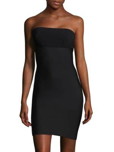 COMMANDO WOMEN'S TWO-FACED TECH STRAPLESS SLIP DRESS,0400093979960