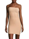 Commando Two-faced Tech Strapless Control Shapewear Slip In Beige