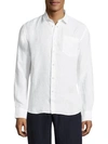 Vilebrequin Men's Lagoon Linen Shirt In White