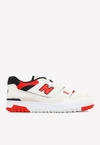 NEW BALANCE 550 PREMIUM LOW-TOP LEATHER SNEAKERS,BB550VTB-RED
