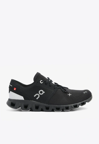 ON CLOUD X3 LOW-TOP MESH SNEAKERS,ORCX3LTMSBLACK