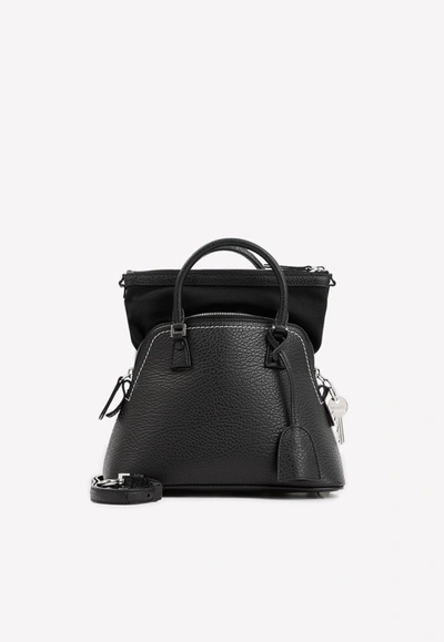 Maison Margiela 5ac Mini Bag In Calf Leather In Black