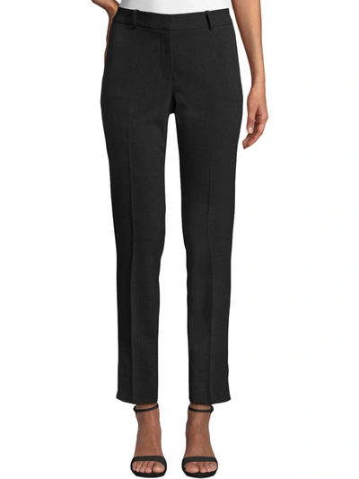 Tahari Asl Cropped Mid Rise Pants In Black