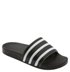 Adidas Originals Adilette Stripe Sport Slide In Black,white