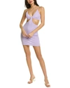 Alice And Olivia Havana Mini Cut-out Dress In Purple