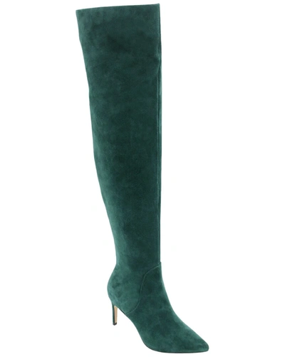 Charles David Piano Suede Boot In Green