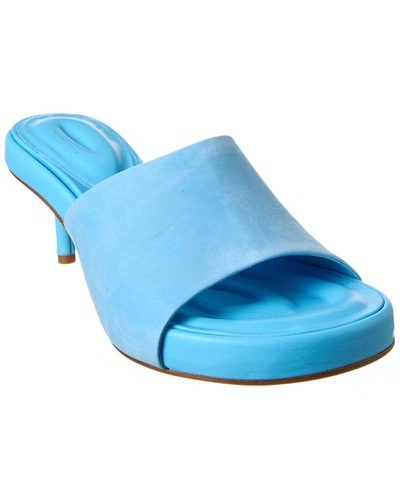 Jacquemus Les Mules Argilla Leather Sandal In Blue