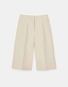 Lafayette 148 Silk-linen Ryerson Bermuda Short In Multi