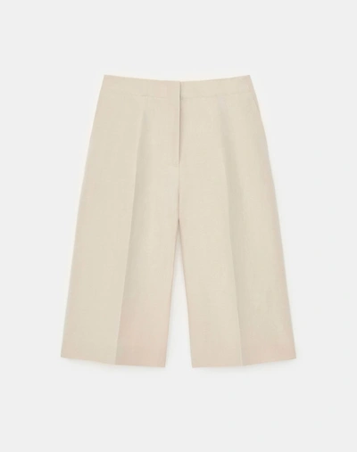 Lafayette 148 Silk-linen Ryerson Bermuda Short In Green