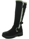 Cliffs By White Mountain Merritt Womens Microfiber Faux Fur Knee-high Boots In Multi