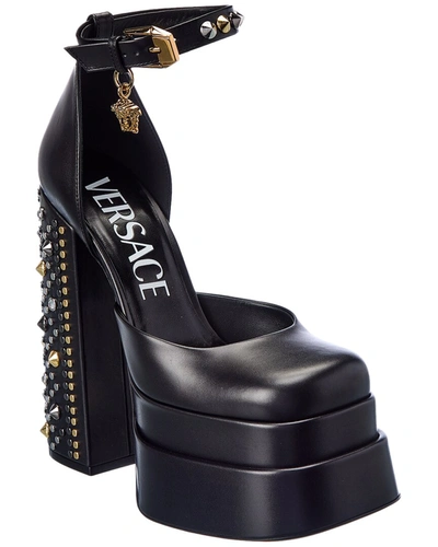 Versace Spiked Medusa Aevitas 高跟鞋 In Black