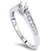 Pompeii3 Diamond Engagement Semi Mount Ring Setting White Gold In Silver