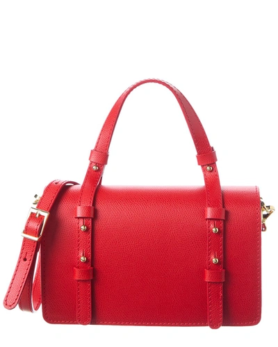 Persaman New York Chiara Leather Shoulder Bag In Red