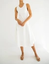 The Line By K Cian Cutout Stretch-cotton And Modal-blend Jersey Dress In White
