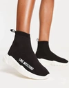 Love Moschino Logo-print Slip-on Sneakers In Black