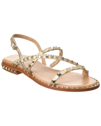 Ash Peace Leather Sandal In Gold
