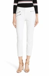 Veronica Beard Roxby Baby Bell Pant In White In White