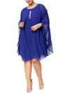 Slny Plus Womens 2pc Rhinestone Cocktail And Party Dress In Pink