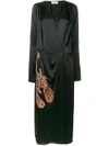 ATTICO GABRIELA EMBROIDERED WRAP DRESS,MGTS17103GABRIELA112054078