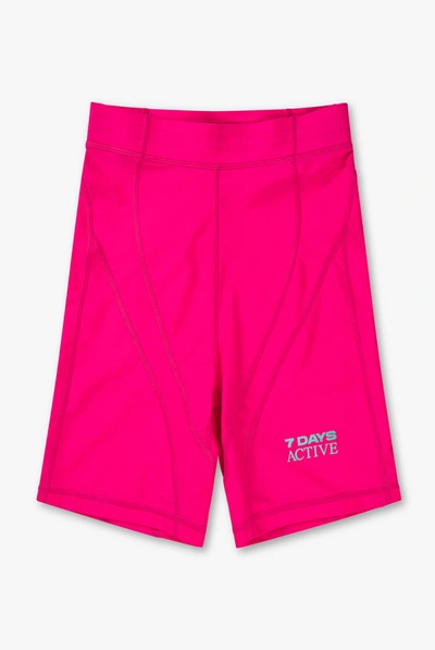 7 Days Active Chica Bike Shorts In Pink Glo