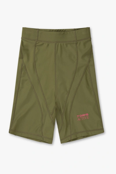 7 Days Active Chica Bike Shorts In Green
