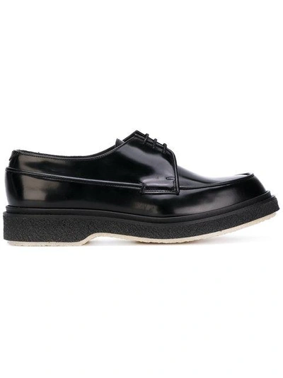 Adieu Polished Leather Lace-up Shoes In Black