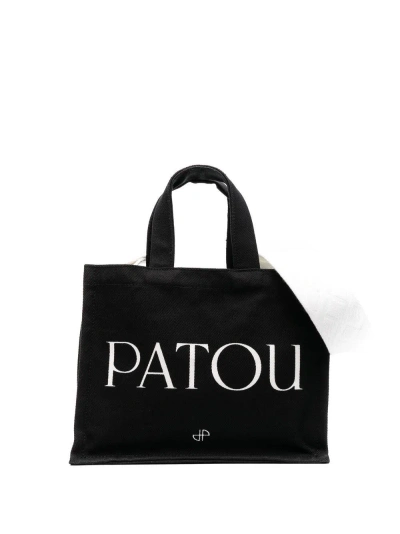 Patou Small Logo Print Tote Bag In Multi-colored