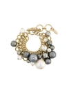 LANVIN large pearl bracelet,BRASS,GLASS